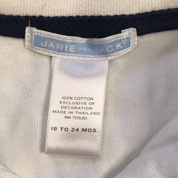 Janie and Jack Boys Polo Shirt and One Piece Embroidered Dog, Car 18-24 Months - Picture 7 of 10